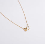 Interlocked Hearts Chain Necklace - Ektaraa