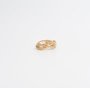 Twisted Flow Open Ring - Gold - Ektaraa