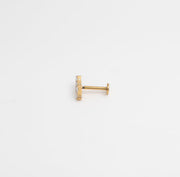 Gold Baguette Trio Labret - Ektaraa