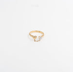 Heart Link Chain Ring - Gold - Ektaraa