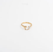 Heart Link Chain Ring - Gold - Ektaraa