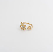 Daisy Spiral Ring - Gold - Ektaraa