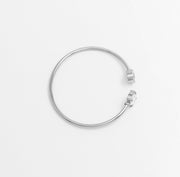 Clair de Lune Solitaire Cuff - Silver