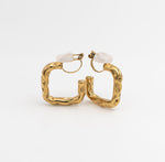 Textured Huggie Hoops - Ektaraa