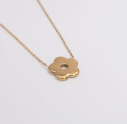 Gold Bloom Pendant Necklace - Ektaraa