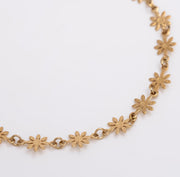 Daisy Chain Anklet - Gold - Ektaraa