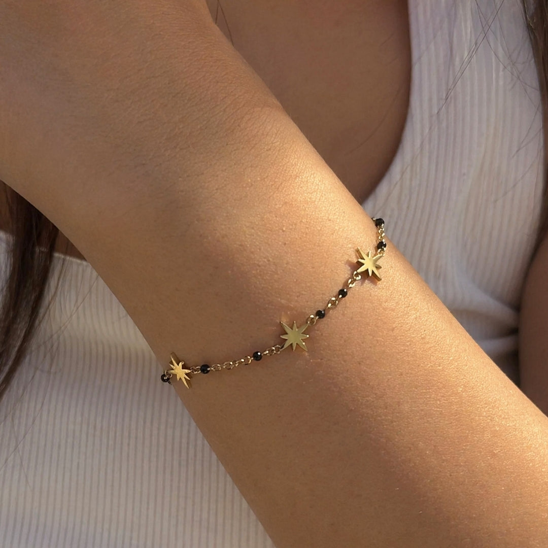 08024● CALEE STAR CHAIN BRACELET 星 スター Celestial Star Chain Bracelet — Éktaraa Jewellery – Ektaraa