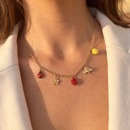 Garden Charm Necklace – demi-fine necklace, 18K PVD gold, waterproof | Éktaraa