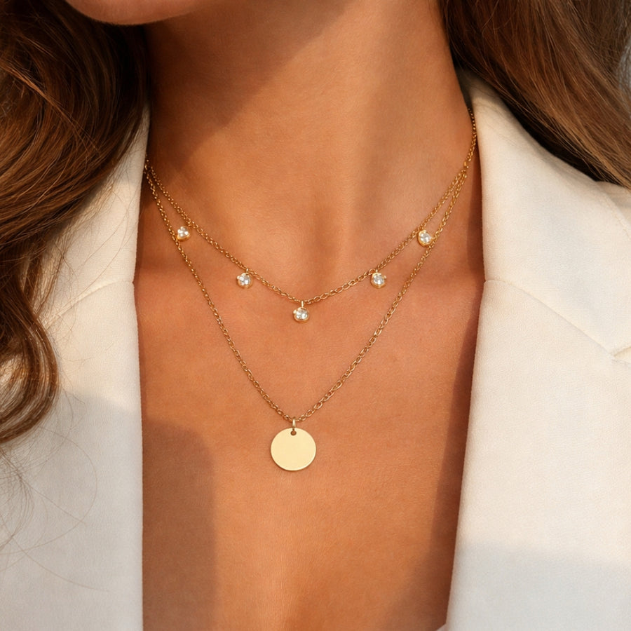 Aurora Layer | Éktaraa – demi-fine necklace, 18K PVD gold, anti-tarnish | Éktaraa