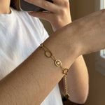 Infinity Loop | Ektaraa – demi-fine bracelet, 18K PVD gold, anti-tarnish | Éktaraa