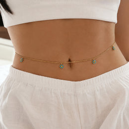 Bloom Charm Waist Chain - Gold