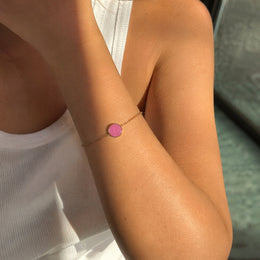 Aura Disc Bracelet | Éktaraa – demi-fine bracelet, 18K PVD gold, anti-tarnish | Éktaraa