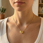 Woven Heart Necklace – demi-fine necklace, 18K PVD gold, waterproof | Éktaraa