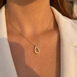 Éclat Drop | Éktaraa – demi-fine necklace, 18K PVD gold, anti-tarnish | Éktaraa