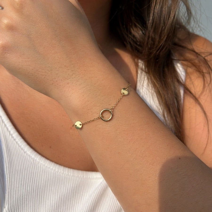 Elara Charm Bracelet | Éktaraa – demi-fine bracelet, 18K PVD gold, anti-tarnish | Éktaraa