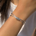 Bond Knot | Éktaraa – demi-fine bracelet, 18K PVD gold, anti-tarnish | Éktaraa