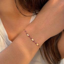 Berry Bead Bracelet – 18K PVD Coated | Éktaraa – demi-fine bracelet, 18K PVD gold, anti-tarnish | Éktaraa