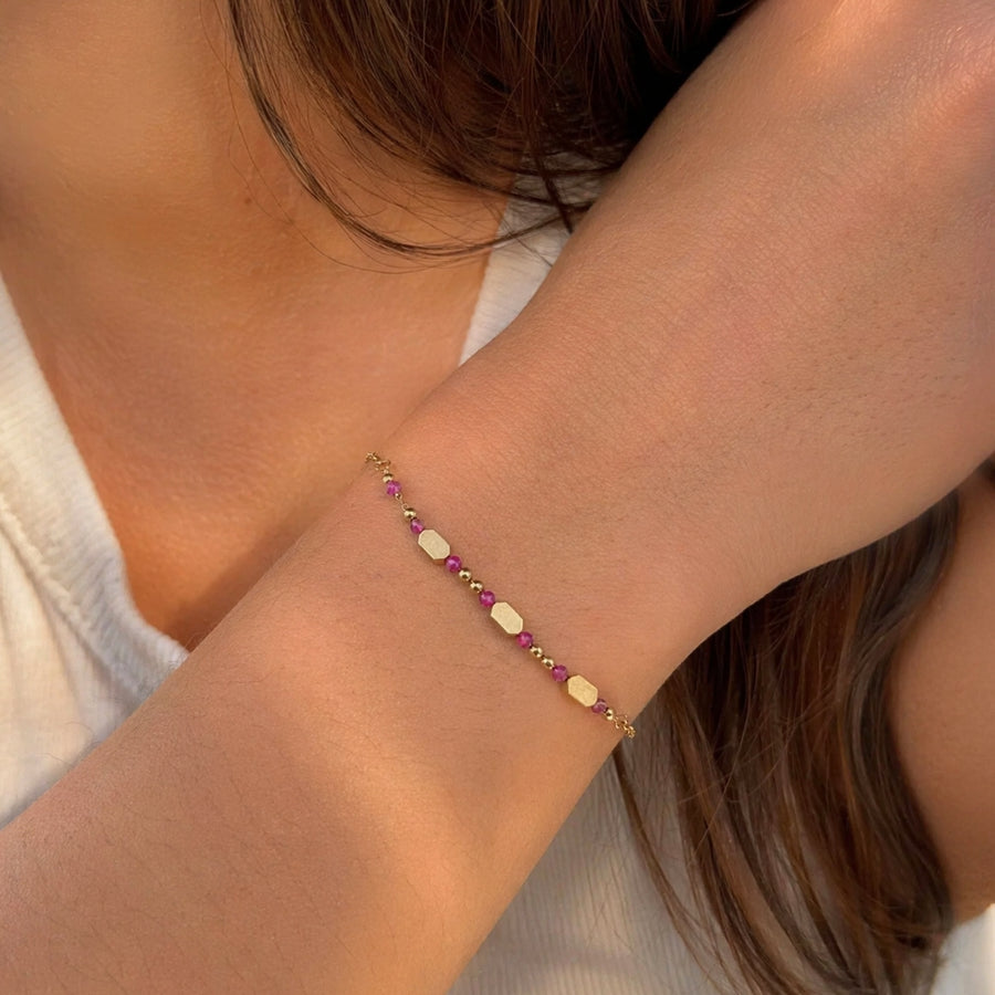 Berry Bead Bracelet – 18K PVD Coated | Éktaraa – demi-fine bracelet, 18K PVD gold, anti-tarnish | Éktaraa