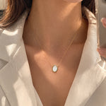 Pearl Chain Necklace| Ektaraa – demi-fine necklace, 18K PVD gold, anti-tarnish | Éktaraa