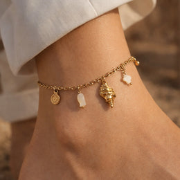 Coastal Charm Anklet - Gold