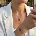 The Scarlet Set - Anti-Tarnish 18K Gold Jewelry Set | Éktaraa – demi-fine jewellery, 18K PVD gold, waterproof | Éktaraa