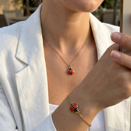 The Scarlet Set - Anti-Tarnish 18K Gold Jewelry Set | Éktaraa – demi-fine jewellery, 18K PVD gold, waterproof | Éktaraa