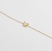 Butterfly Charm Set - Anti-Tarnish 18K Gold Bracelet & Nec – demi-fine jewellery, 18K PVD gold, waterproof | Éktaraa – view 2