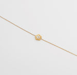 Flower Charm Set - Anti-Tarnish 18K Gold Bracelet & Neckla – demi-fine jewellery, 18K PVD gold, waterproof | Éktaraa – view 2