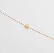 Flower Charm Set - Anti-Tarnish 18K Gold Bracelet & Neckla – demi-fine jewellery, 18K PVD gold, waterproof | Éktaraa – view 2