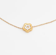 Flower Charm Bracelet – 18K PVD Coated | Éktaraa - Ektaraa