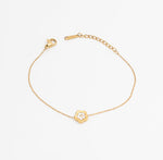 Flower Charm Bracelet – 18K PVD Coated | Éktaraa - Ektaraa
