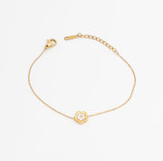 Flower Charm Bracelet – 18K PVD Coated | Éktaraa - Ektaraa