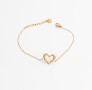 Amora Heart Bracelet – 18K PVD Coated | Éktaraa - Ektaraa