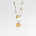 Twin Medallion – 18K PVD Coated | Éktaraa - Ektaraa