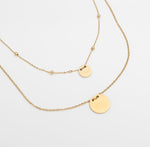Twin Medallion – 18K PVD Coated | Éktaraa - Ektaraa