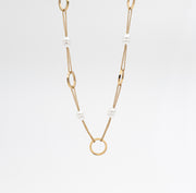 The Pearl Duo - Anti-Tarnish Pearl Jewelry Set | Éktaraa – demi-fine jewellery, 18K PVD gold, waterproof | Éktaraa – view 2