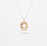 golden rings pendant – 18K PVD Coated | Éktaraa