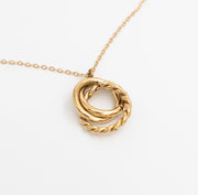 golden rings pendant – 18K PVD Coated | Éktaraa