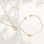 The Gilded Tear Set - Anti-Tarnish 18K Gold Jewelry Set | – demi-fine jewellery, 18K PVD gold, waterproof | Éktaraa – view 2
